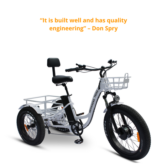 Anywhere Trike - Rugged Edition - Fat Tire Electric Tricycle
